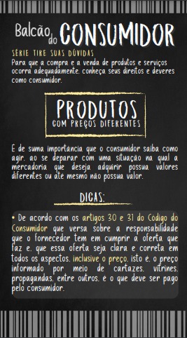 produtos com preços diferentes